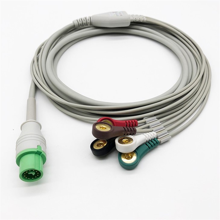 Compatible Fukuda Denshi ECG Cable 5 Leads Wires