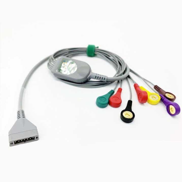 7 Lead Burdick ECG Holter Cable And Leadwire